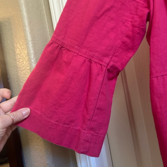 American Rag Fuchsia Double-Breasted Trench Coat - Picture 6 of 6